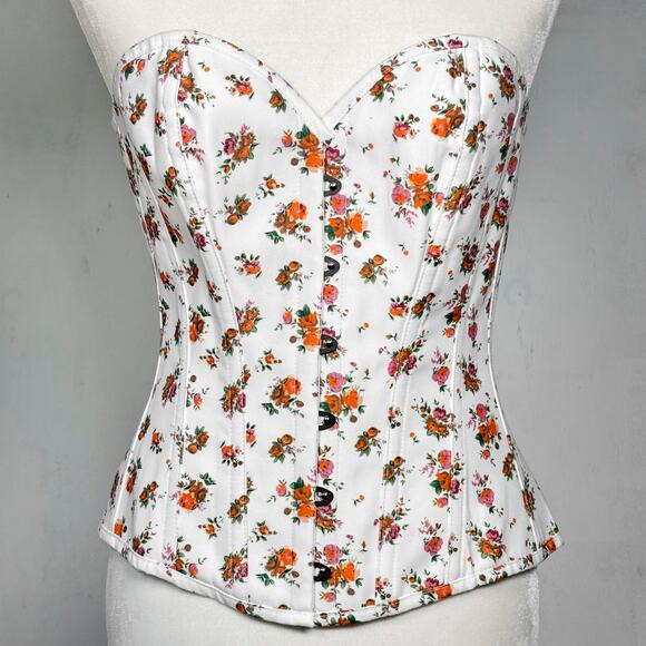 Corset Story Other - Corset Story Overbust Corset in White Floral Print | 6